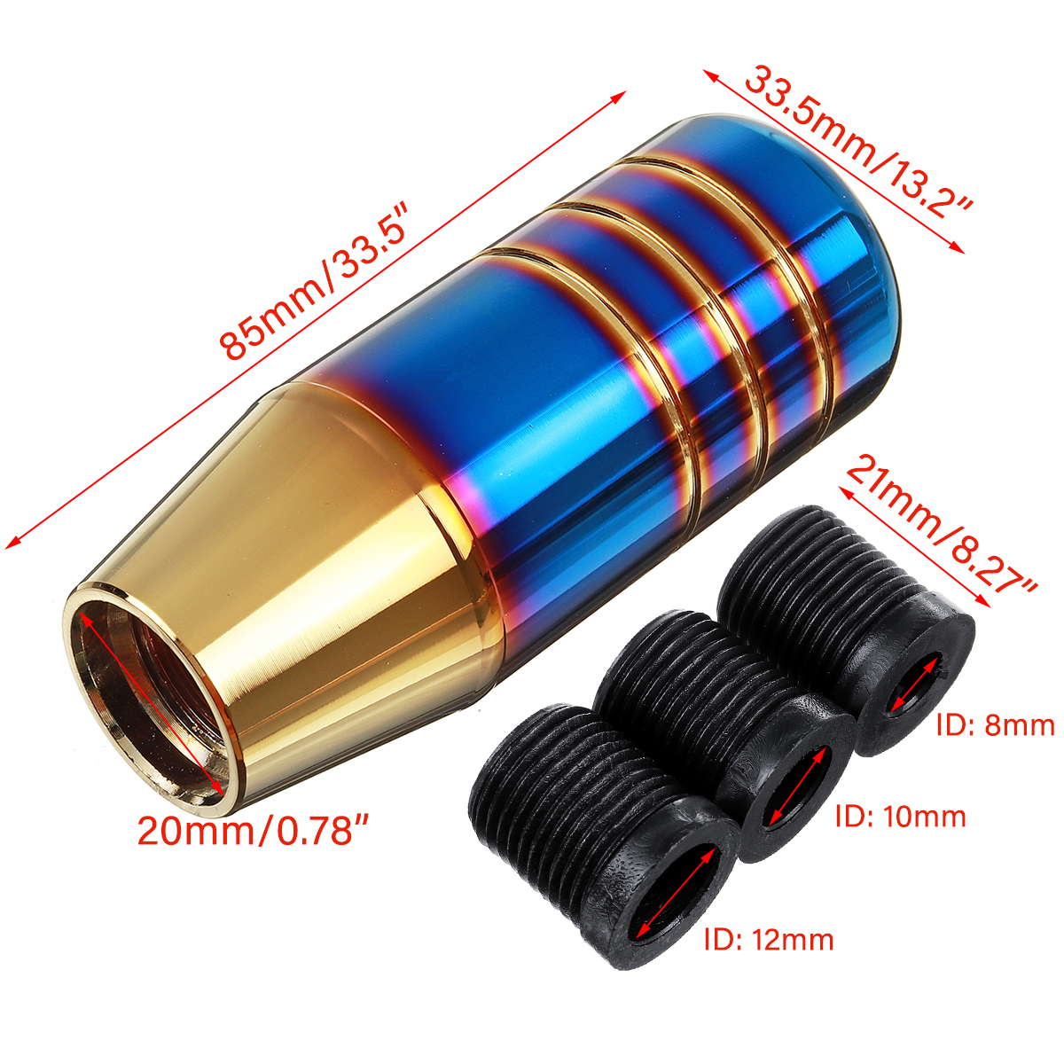 Universal-Aluminum-Alloy-Car-Manual-Gear-Shift-Knob-Shifter-Handle-Lever-Stick-85cm-with-3-Adapters-1710457