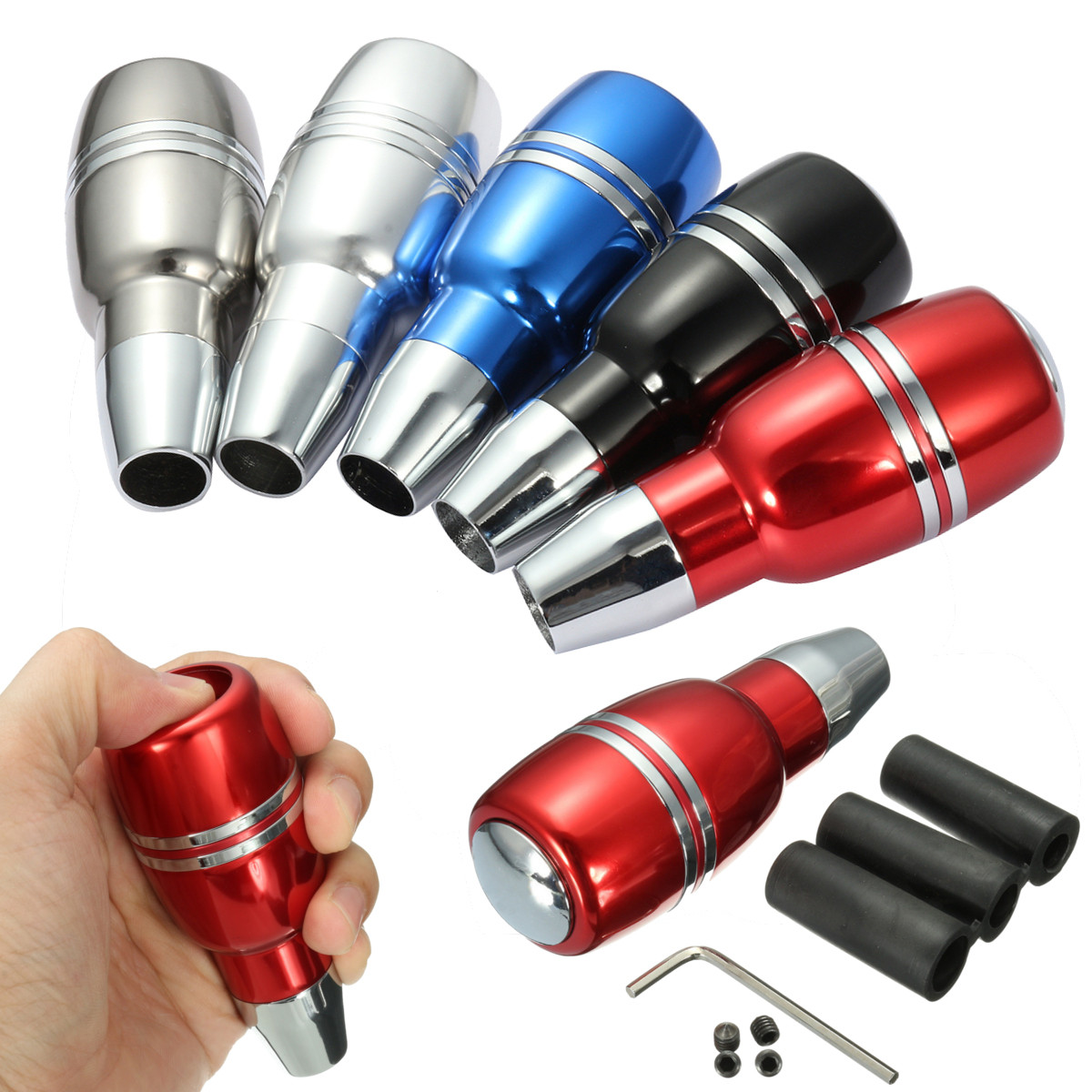 Universal-Aluminum-Automatic-Manual-Car-Gear-Stick-Shift-Knob-1372946