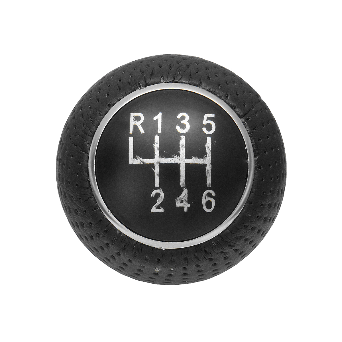 Universal-Car-6-Speed-Leather-Manual-Gear-Shift-Knob-Shifter-Lever-1374207