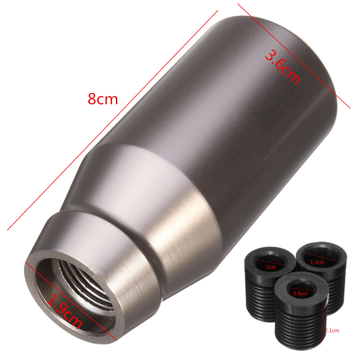 Universal-Car-Auto-5-Speed-Manual-Gear-Shifter-Aluminum-Shift-Knob-Chrome-Polished-1290783