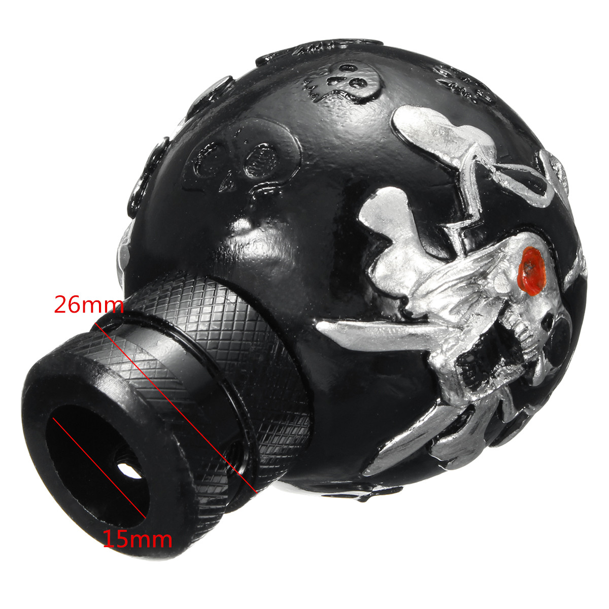 Universal-Car-Pirate-Skull-Head-Manual-Transmission-Gear-Shift-Knob-Shifter-1193320
