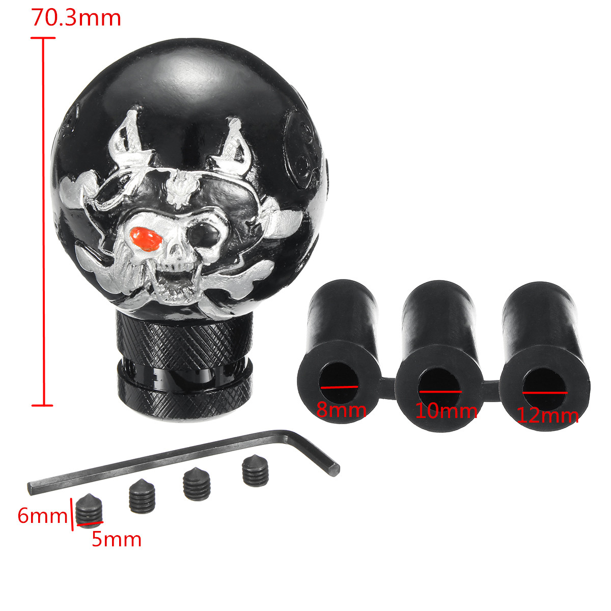 Universal-Car-Pirate-Skull-Head-Manual-Transmission-Gear-Shift-Knob-Shifter-1193320