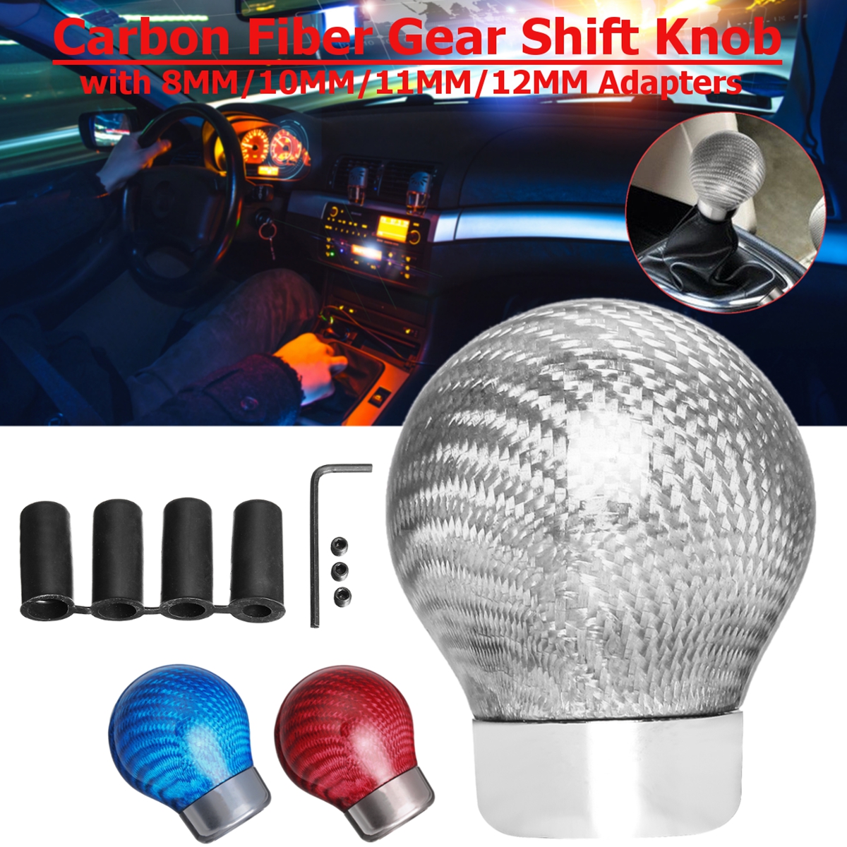 Universal-Carbon-Fiber-Color-Gear-Shift-Knob-With-8MM-10MM-11MM-12MM-Adapters-1287984