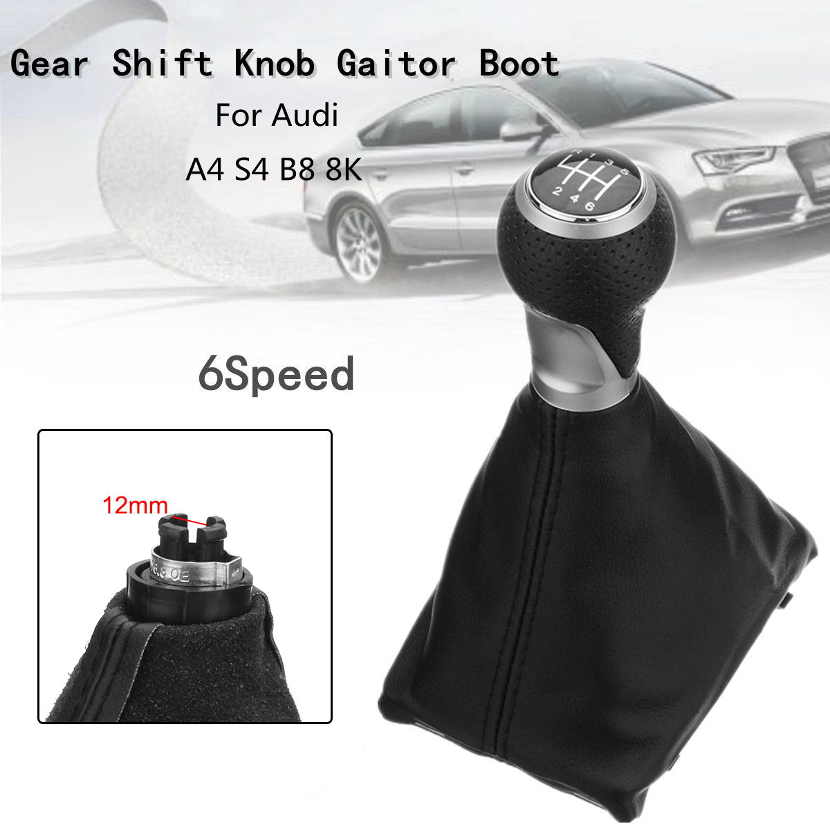 Vehicle-Car-Gear-Shift-Knob-Gaitor-Boot-For-Audi-A4-S4-B8-8K--A5-8T--Q5-8R-S-Line-2007-2015-1566571