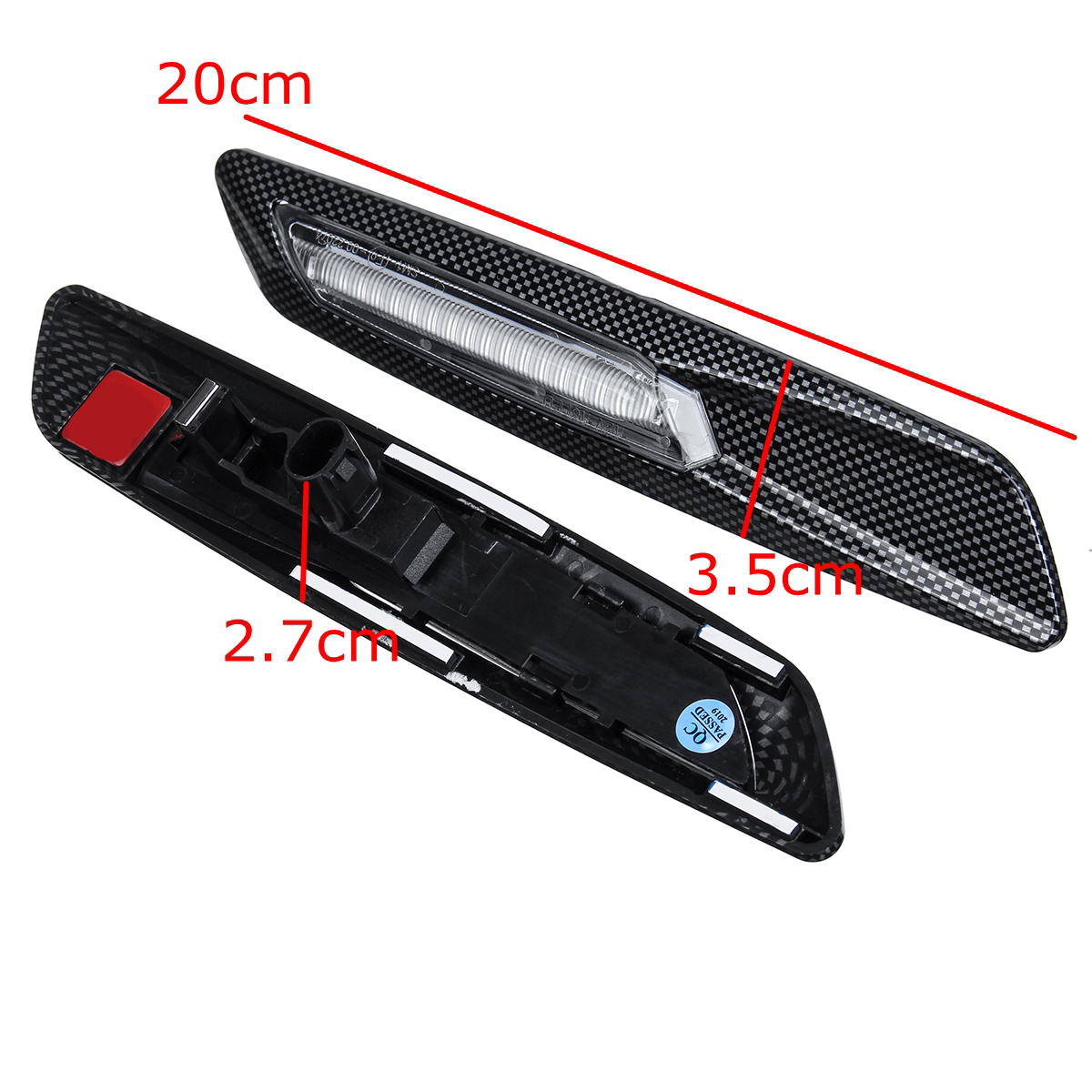 1-Pair-Amber-LED-Side-Marker-Light-Turn-Signal-Carbon-BlackClear-For-BMW-E60-E61-E90-E91-E81-E82-E87-1811928