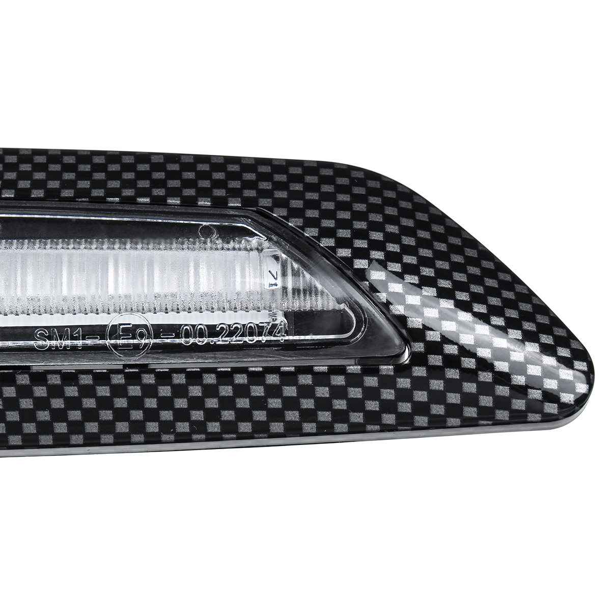 1-Pair-Amber-LED-Side-Marker-Light-Turn-Signal-Carbon-BlackClear-For-BMW-E60-E61-E90-E91-E81-E82-E87-1811928