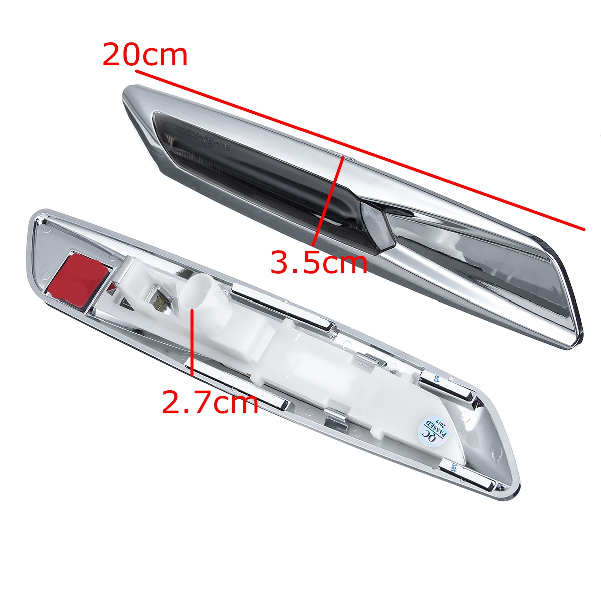 1-Pair-Amber-Side-Marker-Light-ChromeSmokeChromeClear-For-BMW-E60-E61-E81-E82-E88-E90-E91-E92-E93-1811933