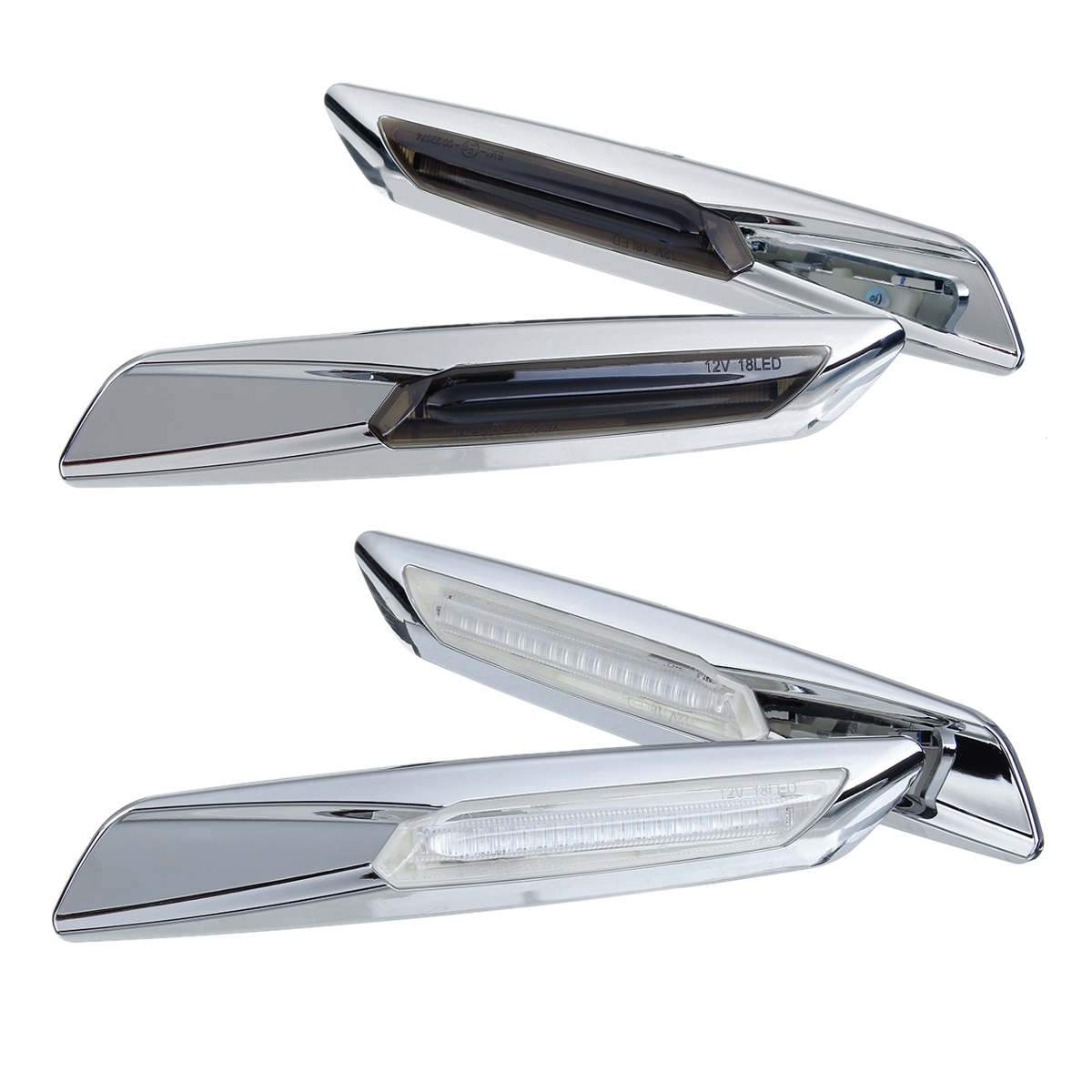 1-Pair-Amber-Side-Marker-Light-ChromeSmokeChromeClear-For-BMW-E60-E61-E81-E82-E88-E90-E91-E92-E93-1811933