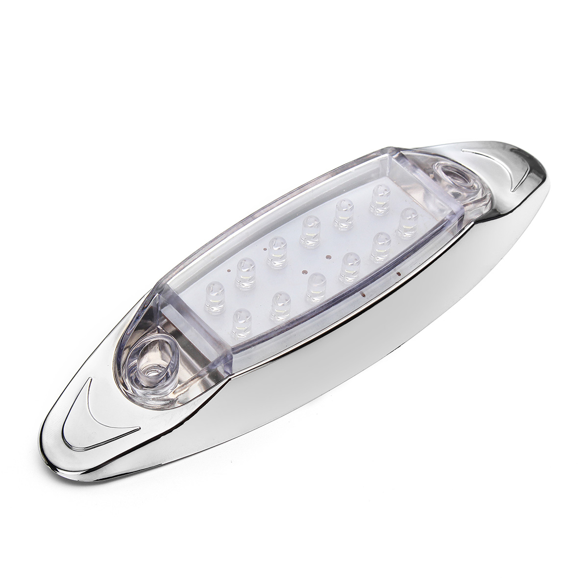 12V-12-LED-Side-Marker-Marker-Lights-RedYellowWhite-for-Truck-Chassis-Caravan-Trailer-1624898