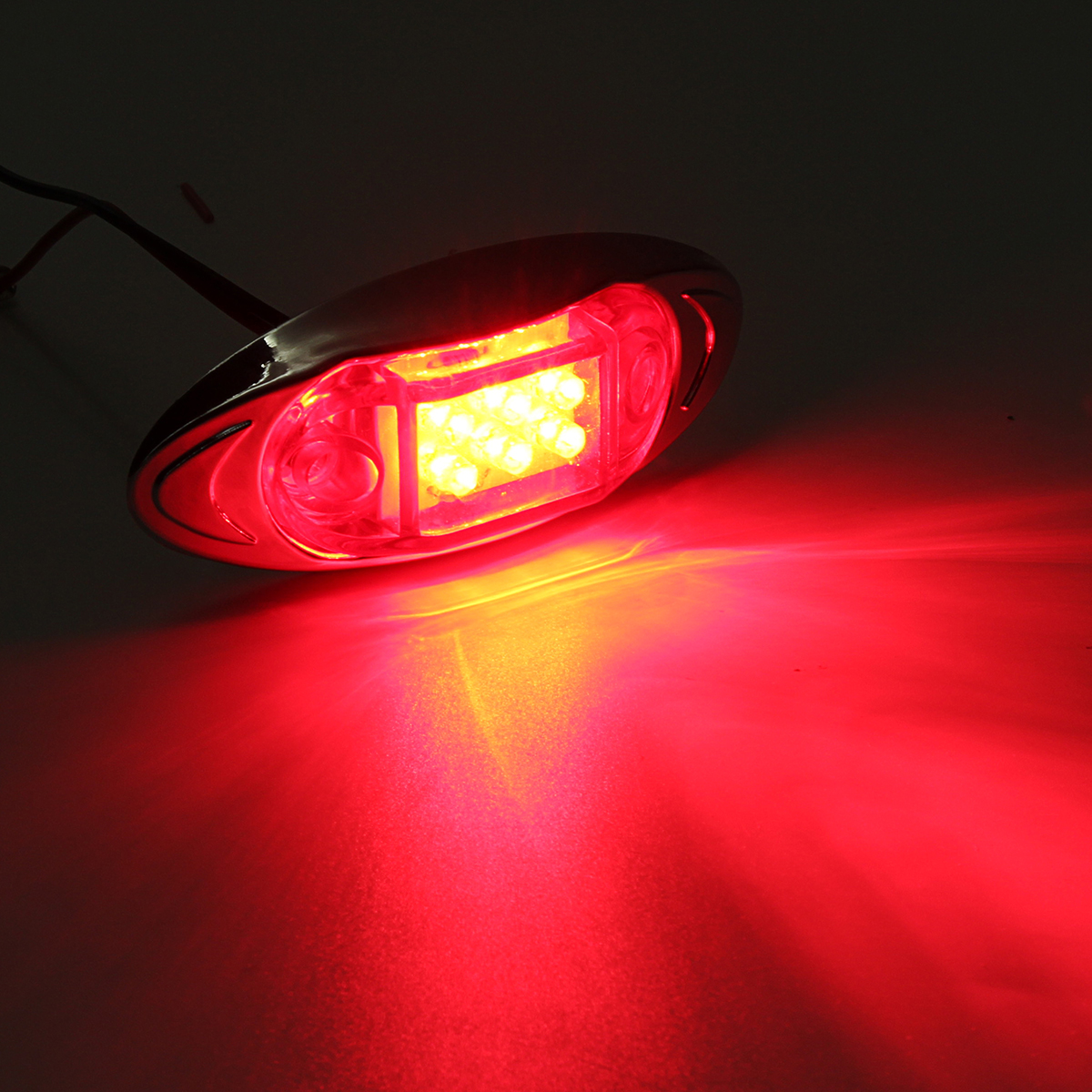 12V-12-LED-Side-Marker-Marker-Lights-RedYellowWhite-for-Truck-Chassis-Caravan-Trailer-1624898