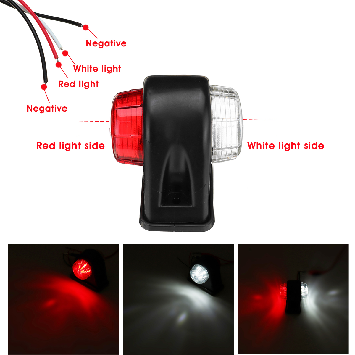 12V-24V-8-LED-Side-Marker-Lights-Indicator-Rubbers-Lamp-RedWhite-For-Trailer-Truck-Caravan-Van-1631267
