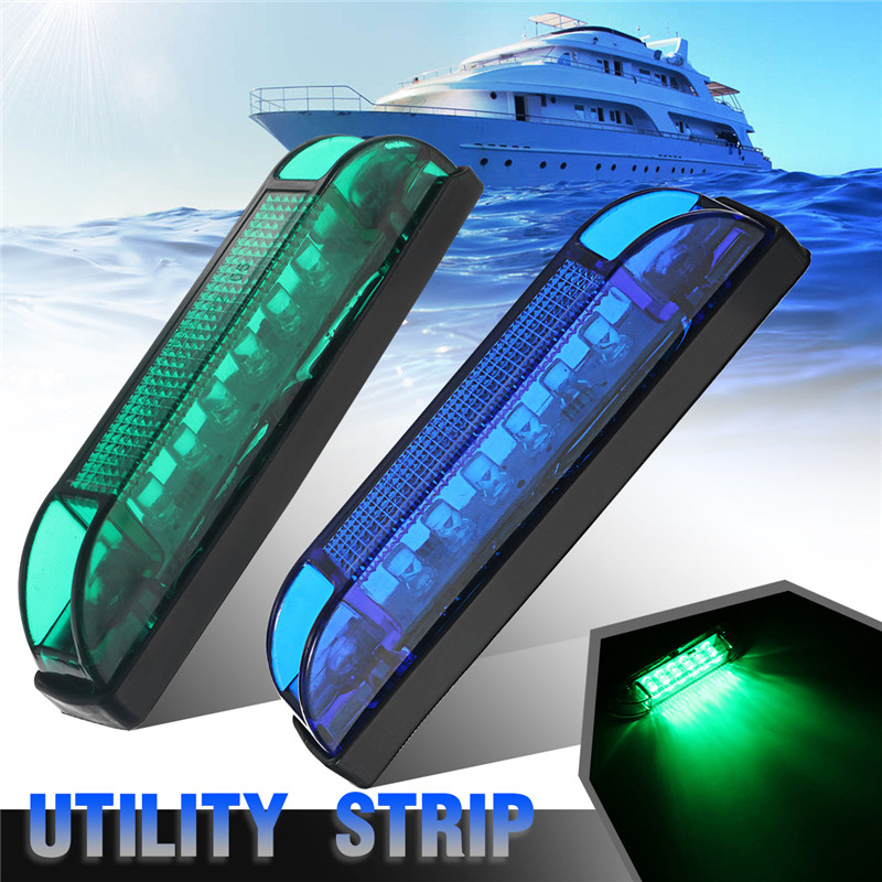 12V-6LED-Side-Marker-Lights-Waterproof-Utility-Strip-for-Truck-Trailer-Boat-Navigation-DC-1631266
