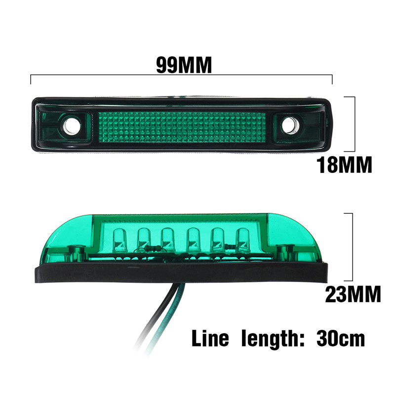 12V-6LED-Side-Marker-Lights-Waterproof-Utility-Strip-for-Truck-Trailer-Boat-Navigation-DC-1631266