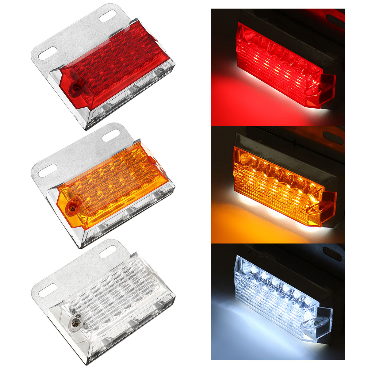 1PC-24V-15-LED-Rear-Side-Marker-Light-Position-Ground-Lamp-Truck-Trailer-Caravan-Van-1742183