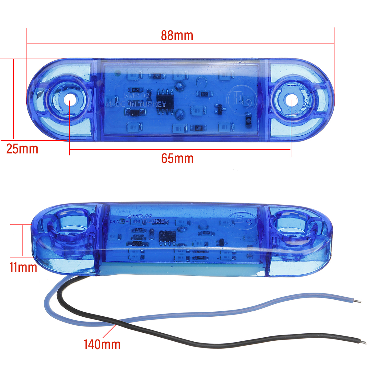 1PC-9-LED-Front-Side-Marker-Light-Indicator-Rear-Lamp-Truck-Trailer-Lorry-1759293