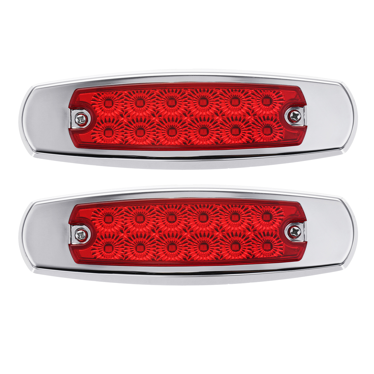 2PCS-12-LED-Side-Marker-Clearance-Light-Sealed-Flood-Fish-Shape-for-Truck-Trailer-RV-12-24V-1330297
