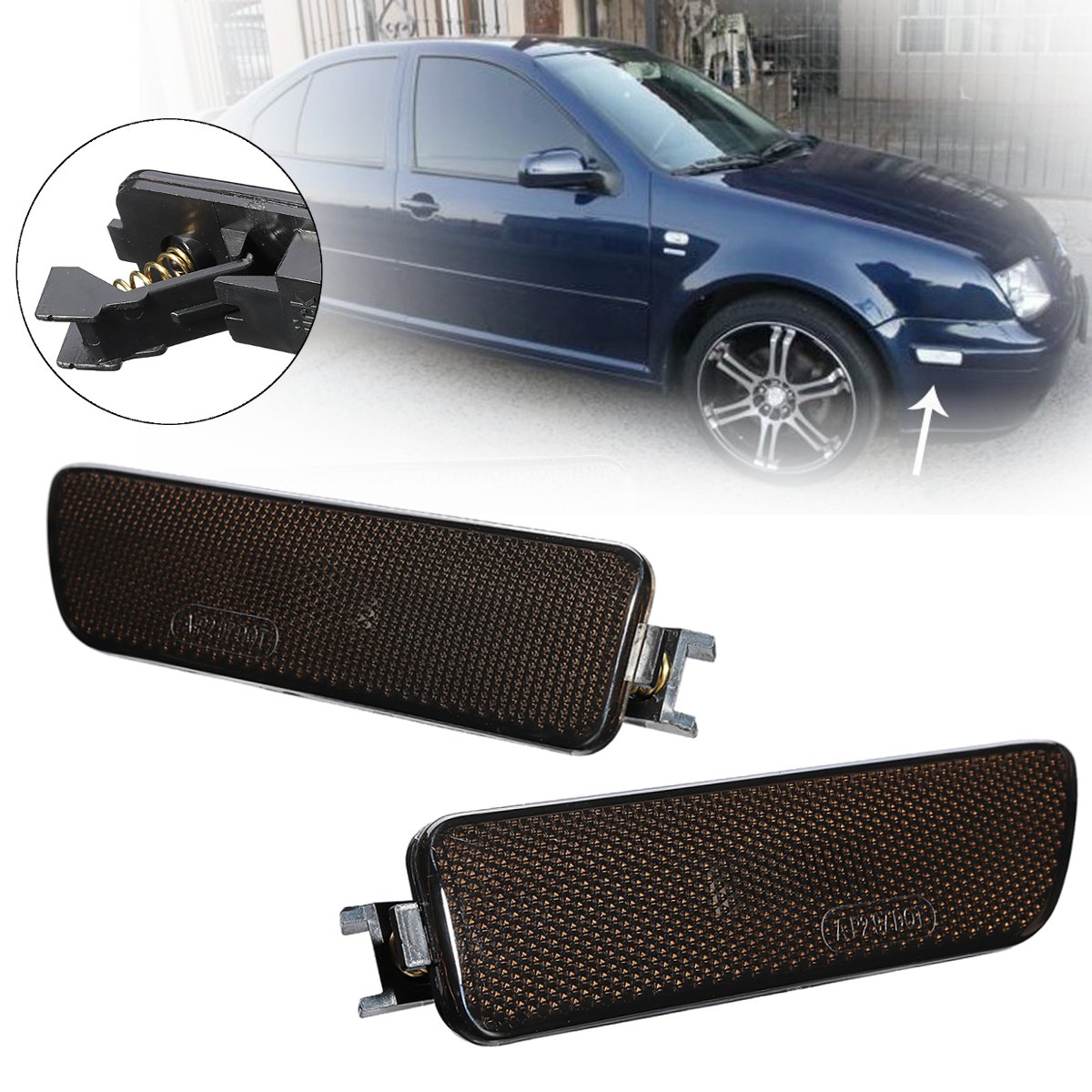 2PCS-Car-Front-Side-Marker-Lights-Smoke-Black-Bumper-Lamp-for-Volkswagen-Golf-Jetta-MK4-MK5-1305308