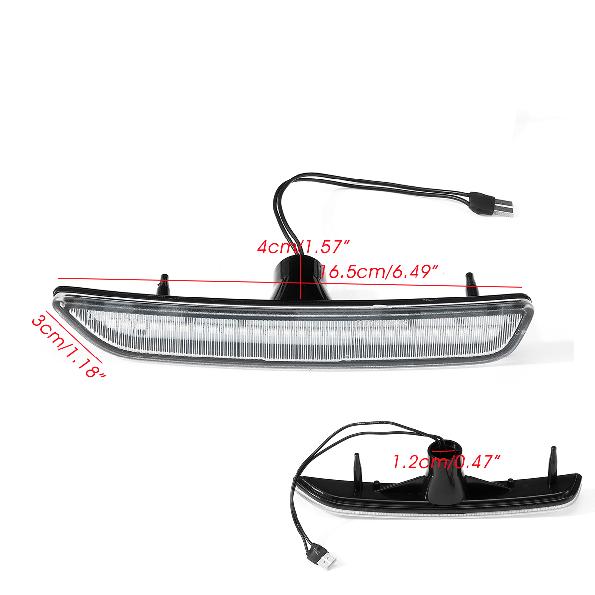 2PCS-Front-Side-Marker-Lights-Clear-Lens-Amber-LED-Lamp-For-Ford-Mustang-10-14-1710915