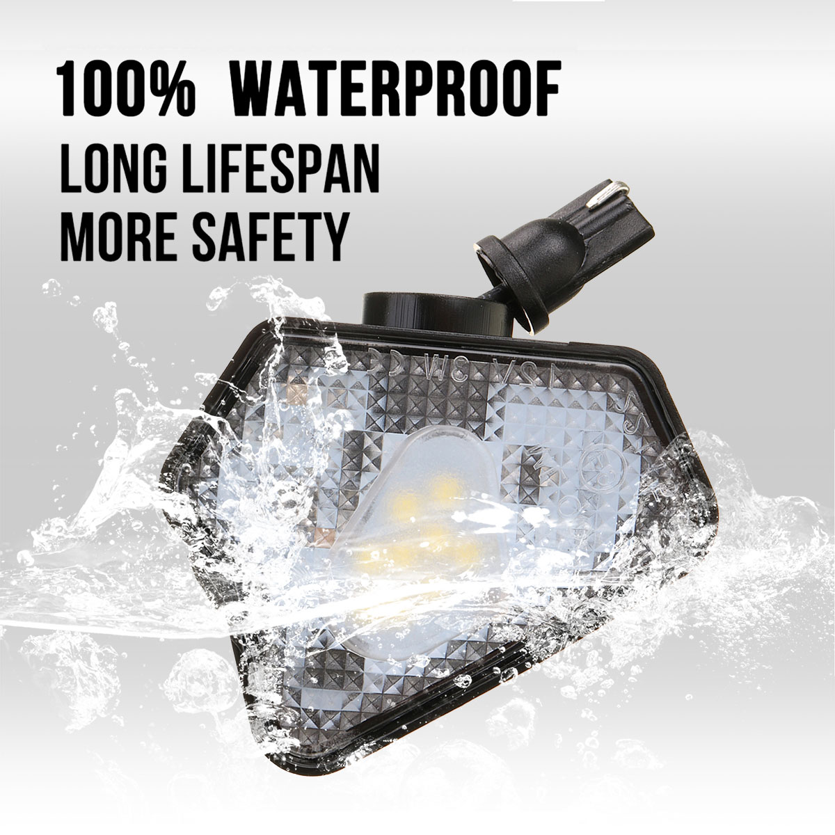 2PCS-LED-Pathway-Light-Under-Side-Mirror-Lamp-For-Mercedes-Benz-W204-W212-W176-1812728