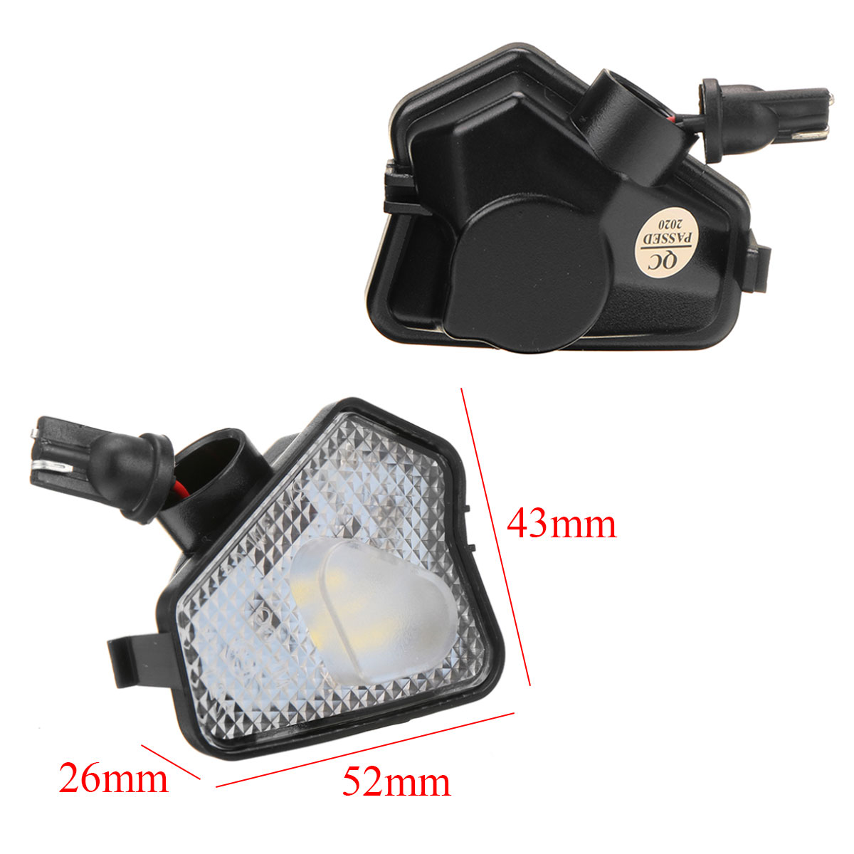 2PCS-LED-Pathway-Light-Under-Side-Mirror-Lamp-For-Mercedes-Benz-W204-W212-W176-1812728