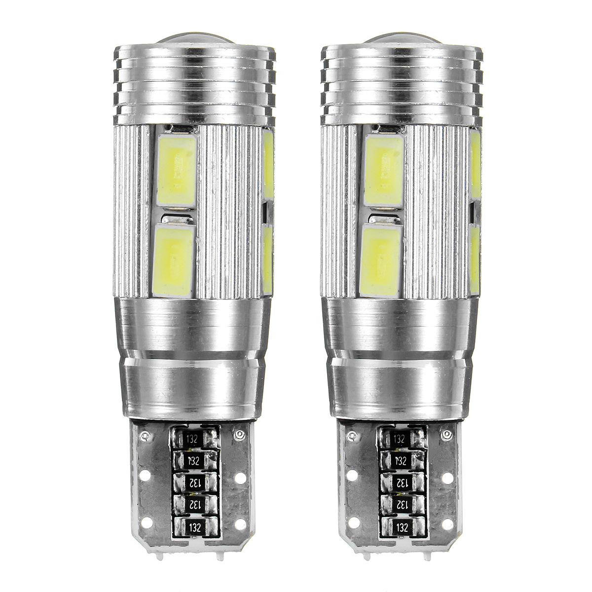2Pcs-T10-W5W-LED-Wedge-Car-Side-Marker-Lights-Bulb-Lamp-with-Lens-5W-450LM-DC12V-1359195