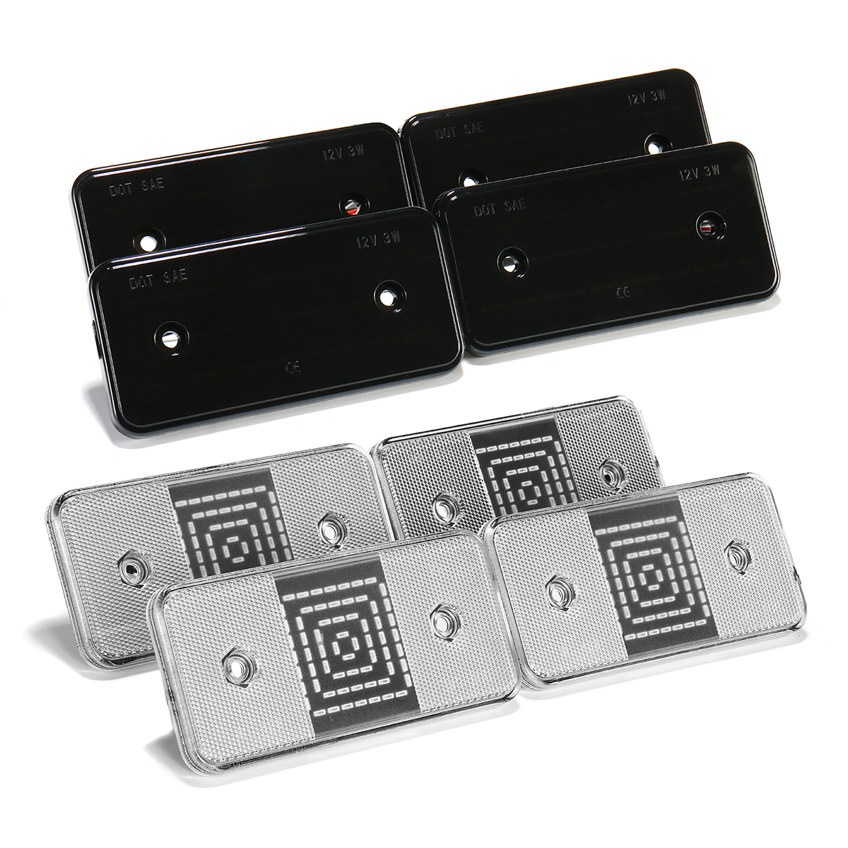 4PCS-Smoke-LED-Front-Rear-Side-Marker-Lights-For-Mercedes-W460-W463-G-Wagon-Class-1654653