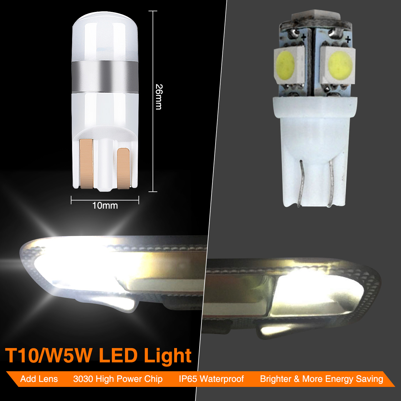 Audew-T10-3030-SMD-Car-LED-Interior-Light-Bulb-Indoor-Lighting-Parking-Lamp-6000K-Xenon-White-Canbus-1327033