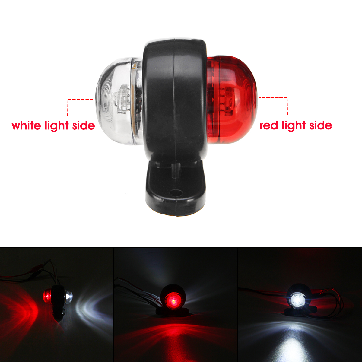 Double-LED-Side-Marker-Light-Red--White-Dual-Color-IP65-10-30V-For-Truckc-Trailer-Caravan-Van-1705211