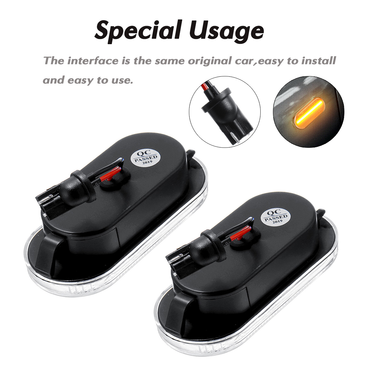 Dynamic-Flowing-LED-Side-Marker-signal-Light-Repeaters-For-VW-Golf-Passat-Bora-1712617