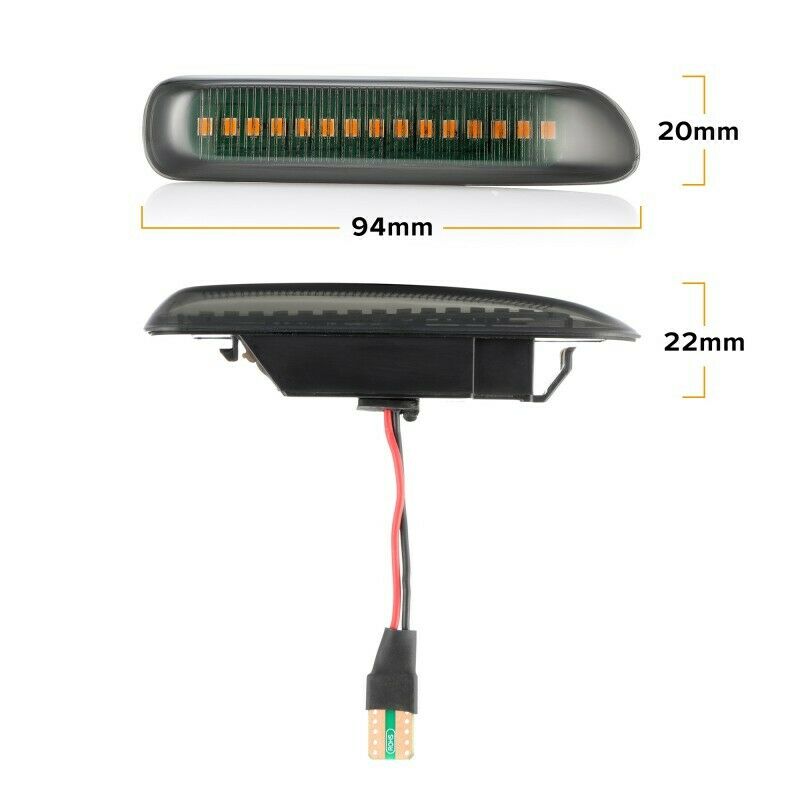 Dynamic-Smoked-Front-Side-Marker-Indicator-Lights-Repeaters-Lamp-Amber-Pair-for-BMW-3-Series-E46-199-1662255