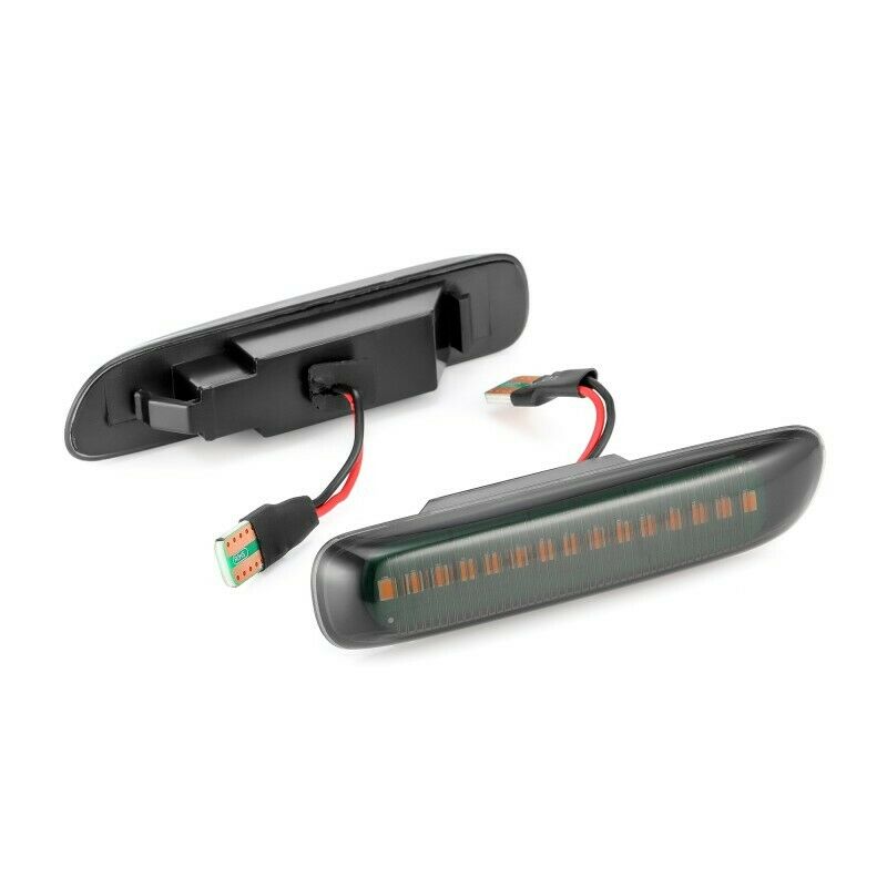 Dynamic-Smoked-Front-Side-Marker-Indicator-Lights-Repeaters-Lamp-Amber-Pair-for-BMW-3-Series-E46-199-1662255