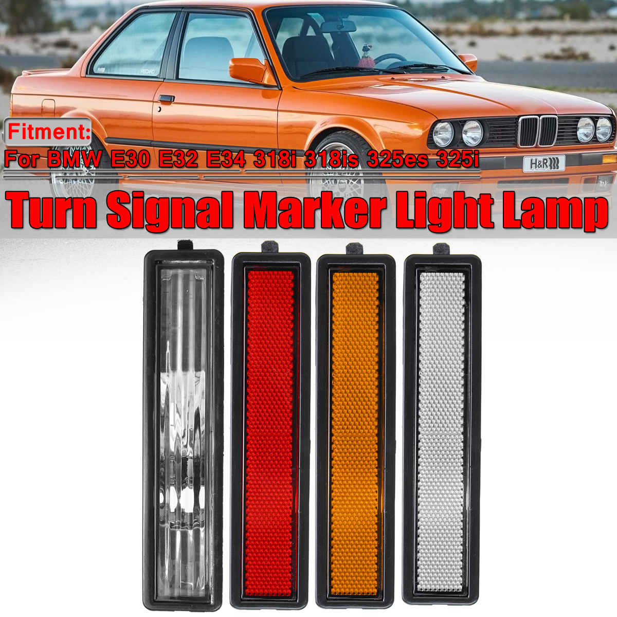 For-BMW-E30-E32-E34-318i-318is-325es-325i-Rear-Left-Right-Side-Turn-Signal-Marker-Lights-Lamp-Lens-C-1630807