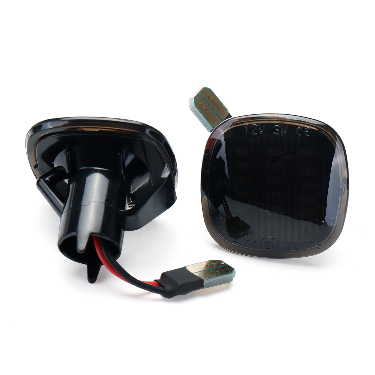 LED-Side-Marker-Indicator-Lights-Lamps-Black-Smoked-Yellow-2PCS-For-Audi-Seat-Skoda-1552644