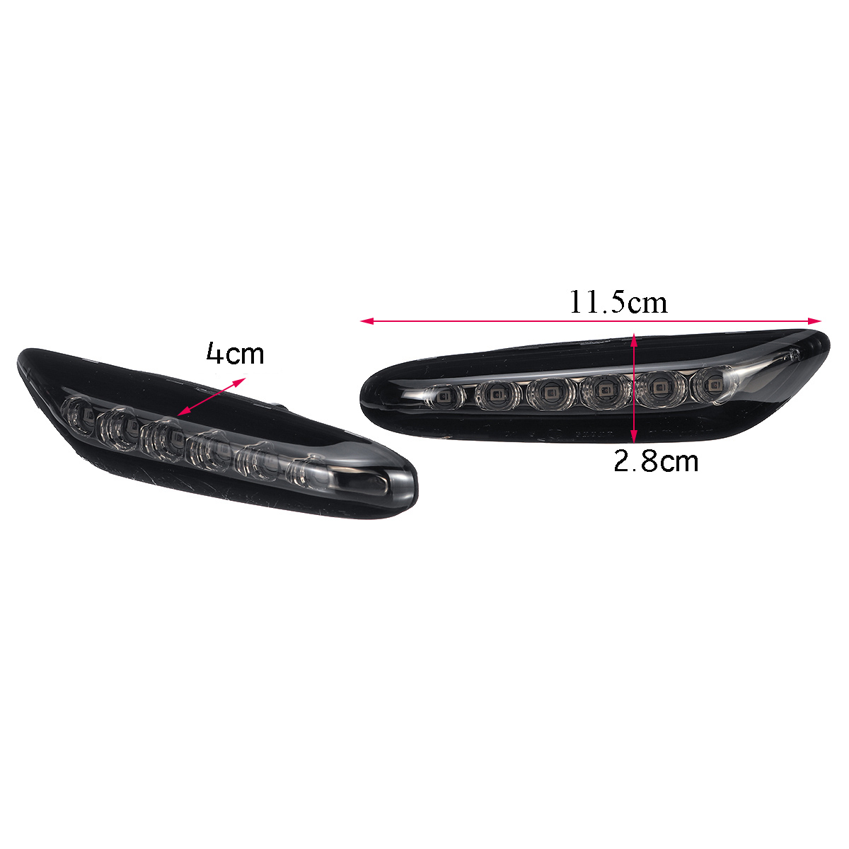 LED-Side-Marker-Indicator-Lights-Repeaters-Lamps-Yellow-Pair-for-BMW-E46-E60-E81-E83-E87-E90-E91-1554971