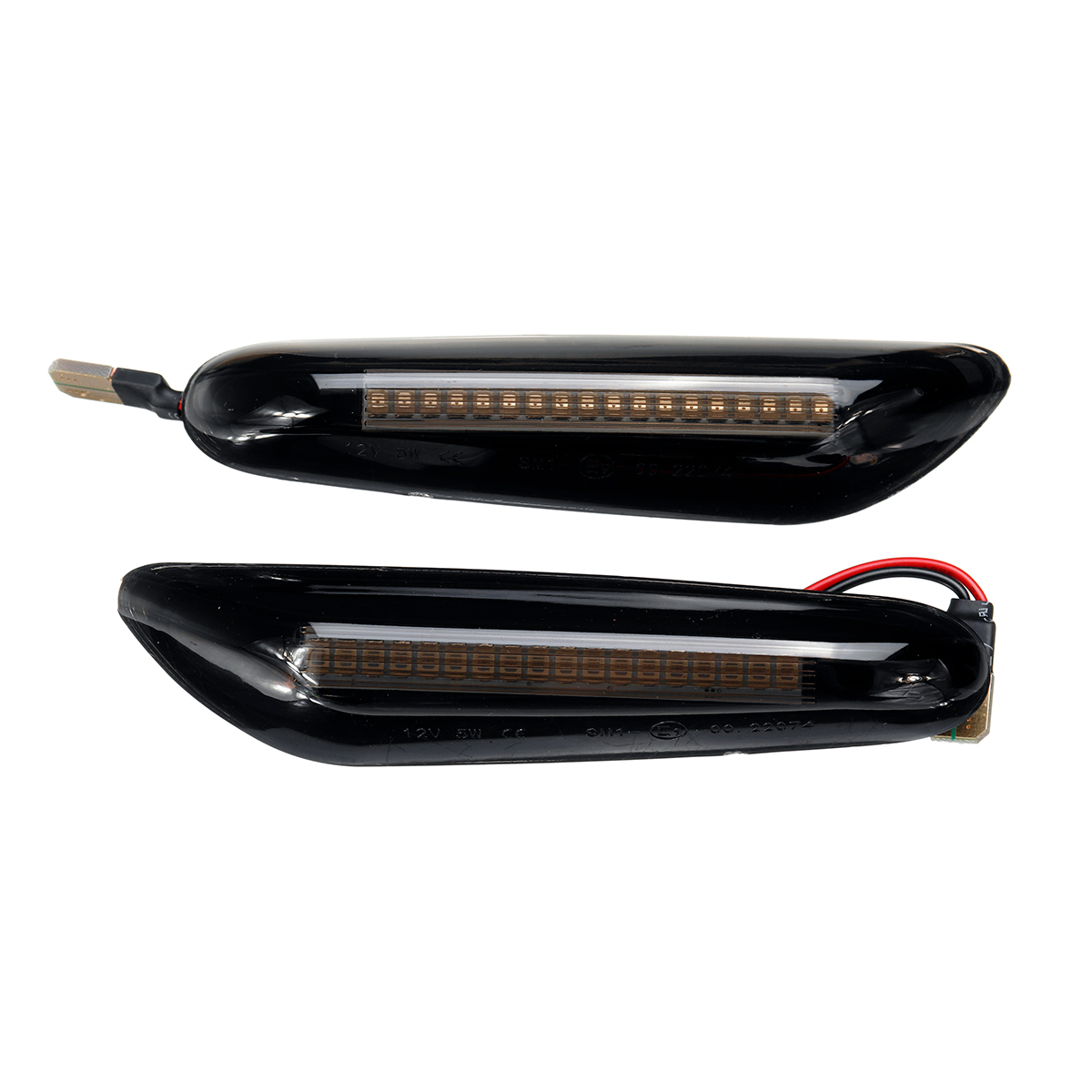 LED-Side-Marker-Lights-Turn-Signal-Lamps-WhiteYellow-Pair-For-BMW-E46-E60-E82-E88-E90-E92-E93-1561516