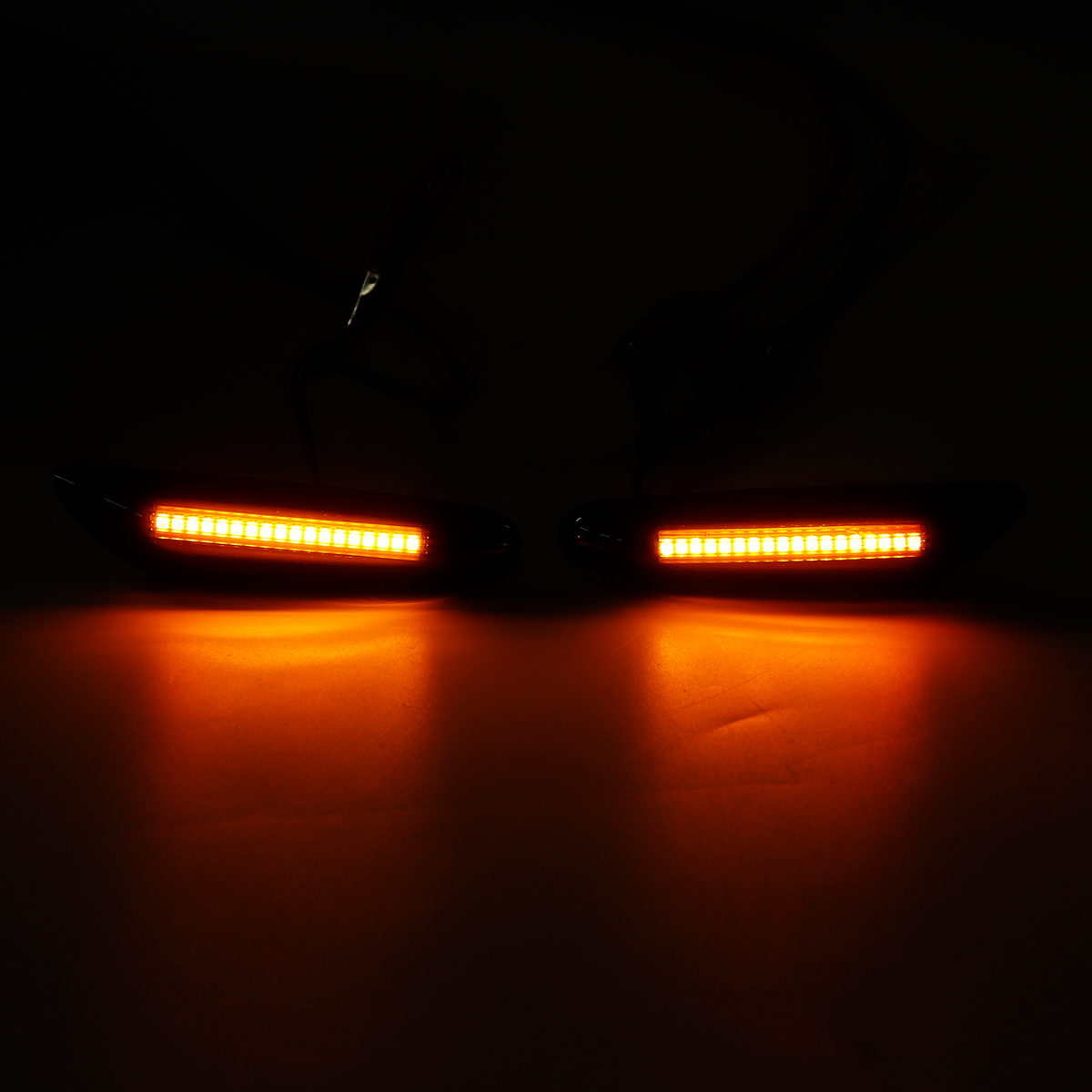 LED-Side-Marker-Lights-Turn-Signal-Lamps-WhiteYellow-Pair-For-BMW-E46-E60-E82-E88-E90-E92-E93-1561516