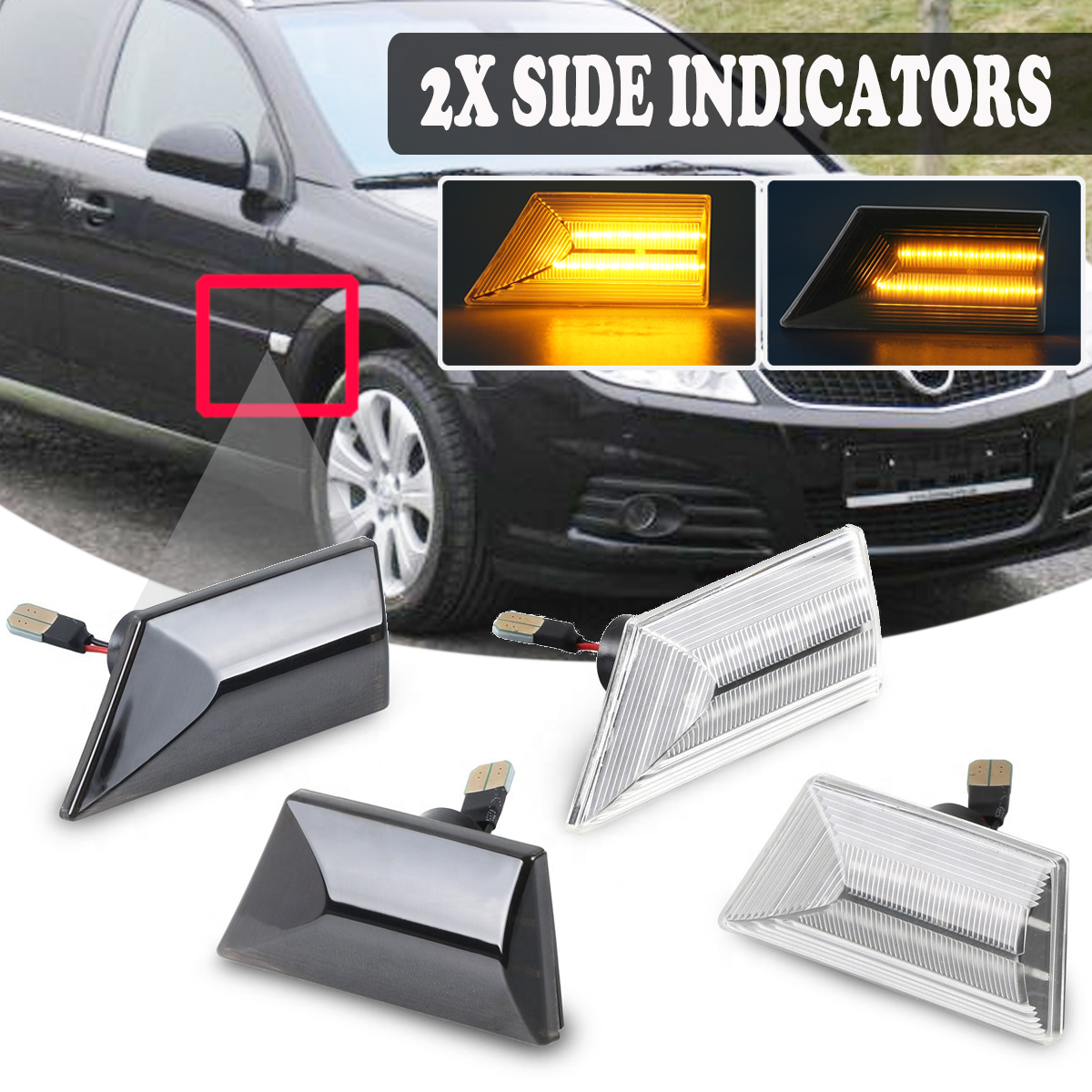LED-Side-Repeater-Indicator-Lights-Turn-Signal-For-Opel-Vauxhall-Vectra-C-Signum-1612776