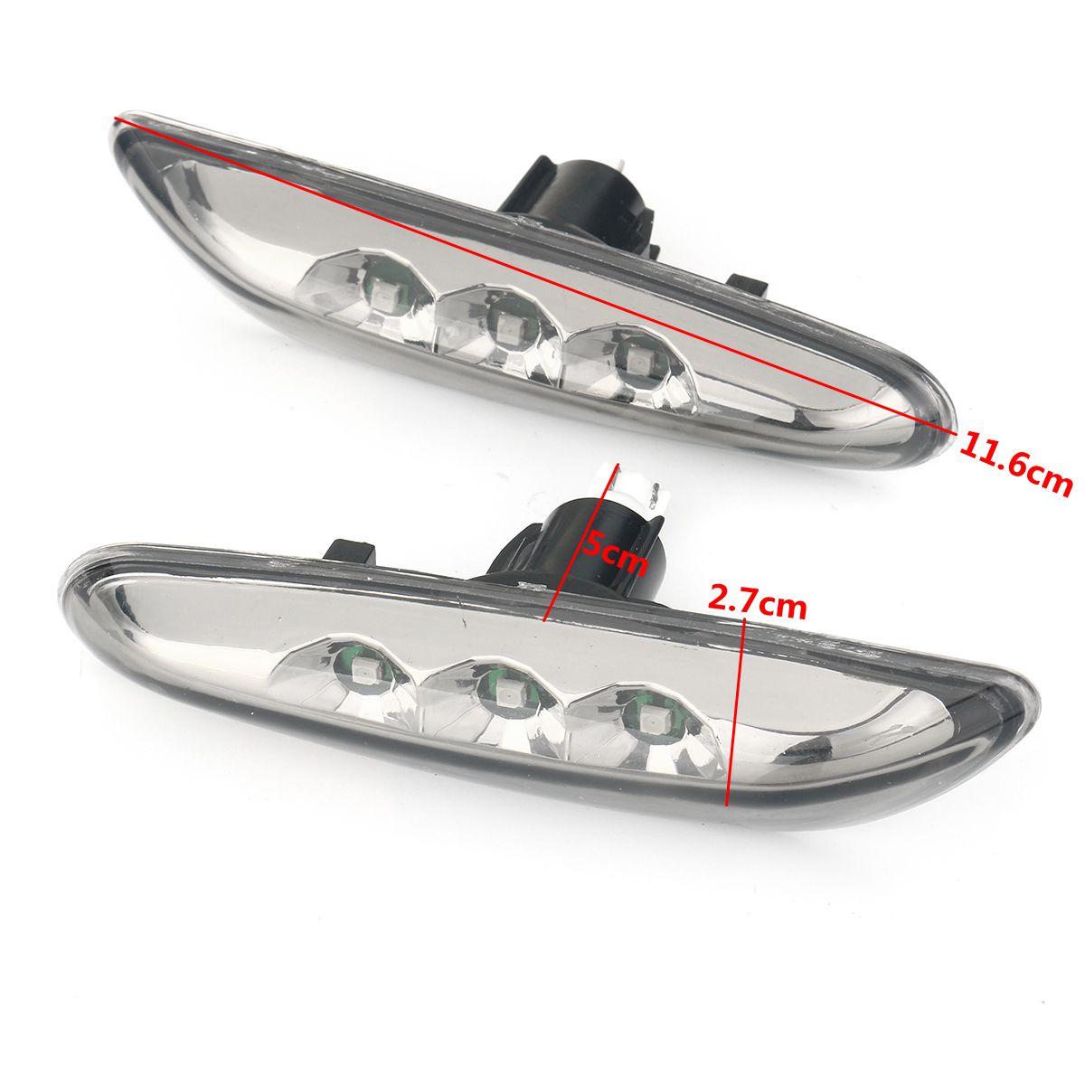 LED-Turn-Signals-Side-Marker-Lights-with-Clear-Lens-Yellow-Pair-For-BMW-E82-E88-E60-E61-E90-E91-E92--1572652