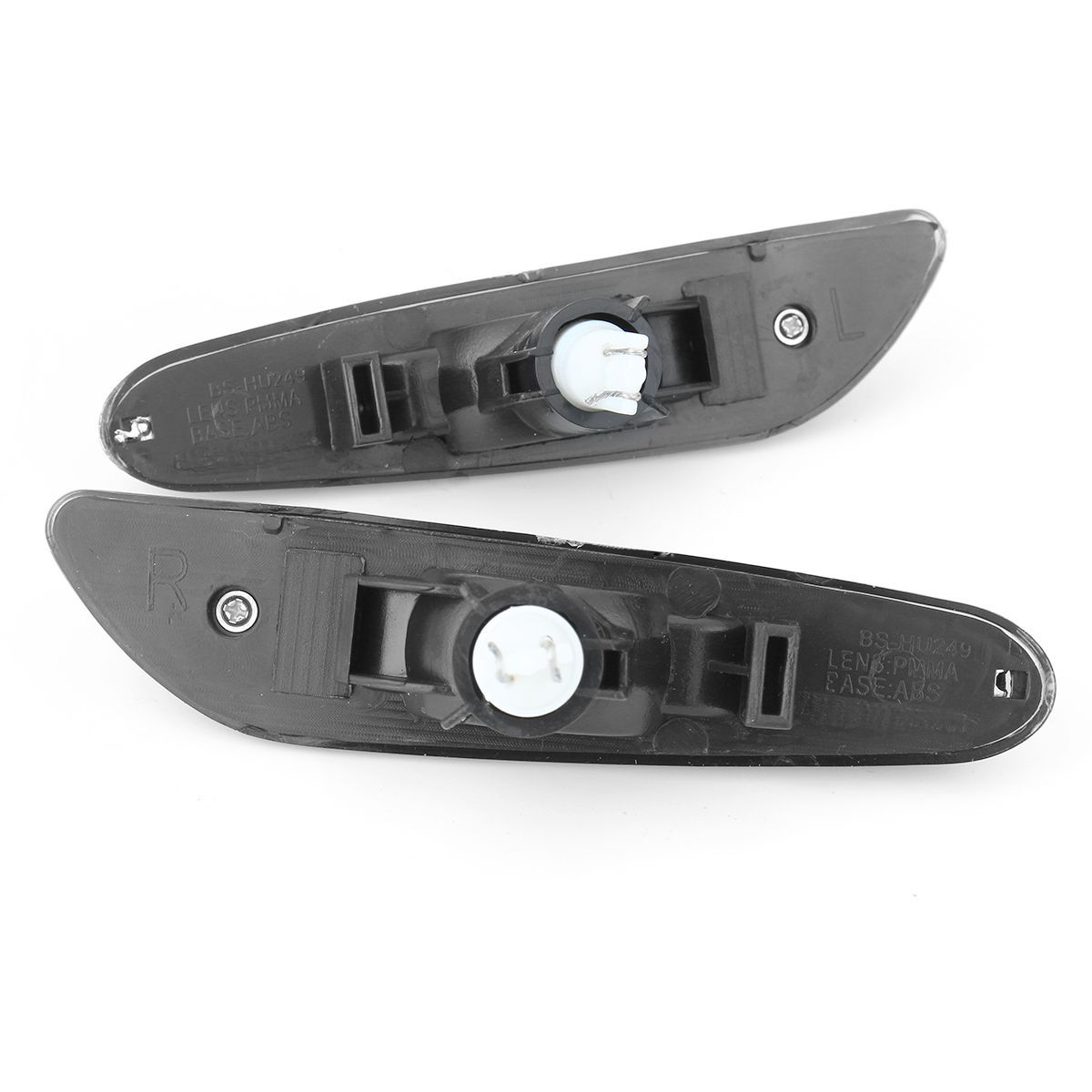 LED-Turn-Signals-Side-Marker-Lights-with-Clear-Lens-Yellow-Pair-For-BMW-E82-E88-E60-E61-E90-E91-E92--1572652