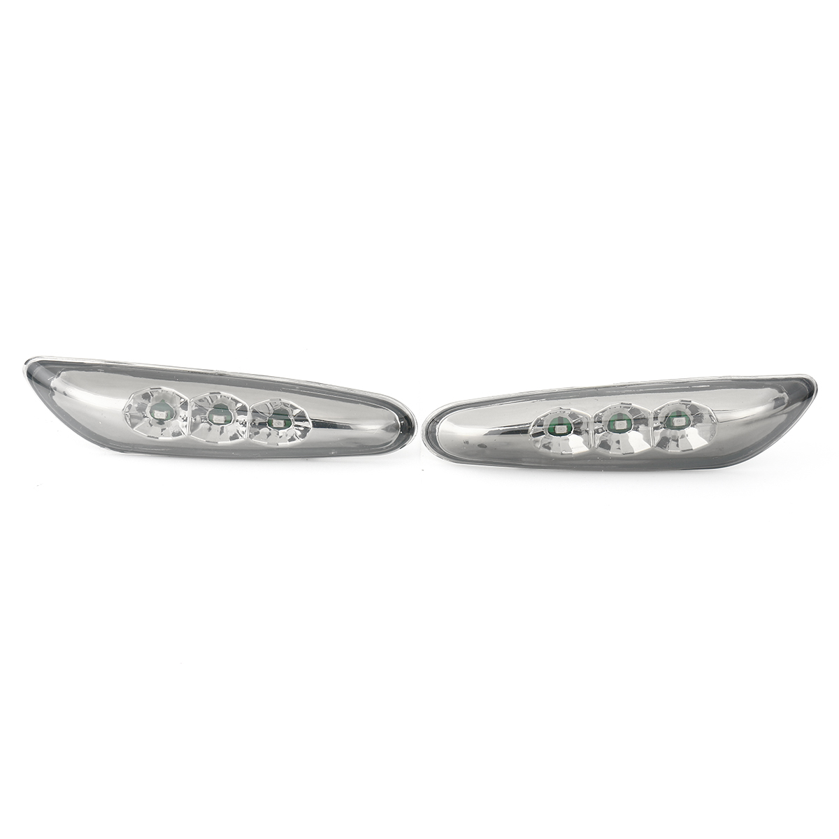 LED-Turn-Signals-Side-Marker-Lights-with-Clear-Lens-Yellow-Pair-For-BMW-E82-E88-E60-E61-E90-E91-E92--1572652