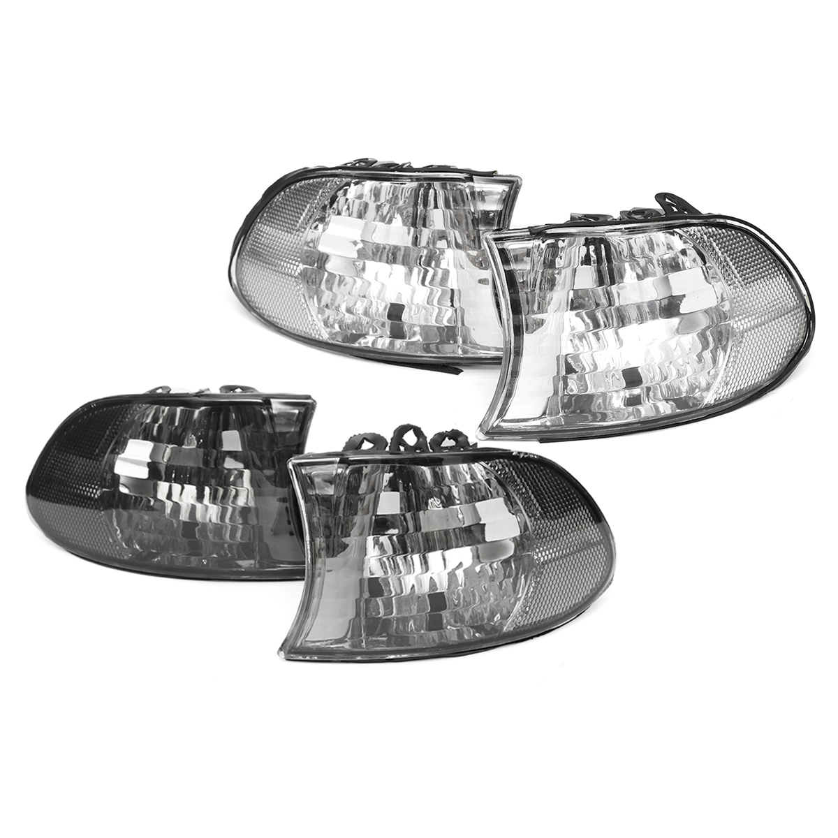 Pair-Corner-Light-Lampshades-Side-Lamp-Bulb-Covers-Set-for-BMW-E38-7-Series-1999-2001-1260719