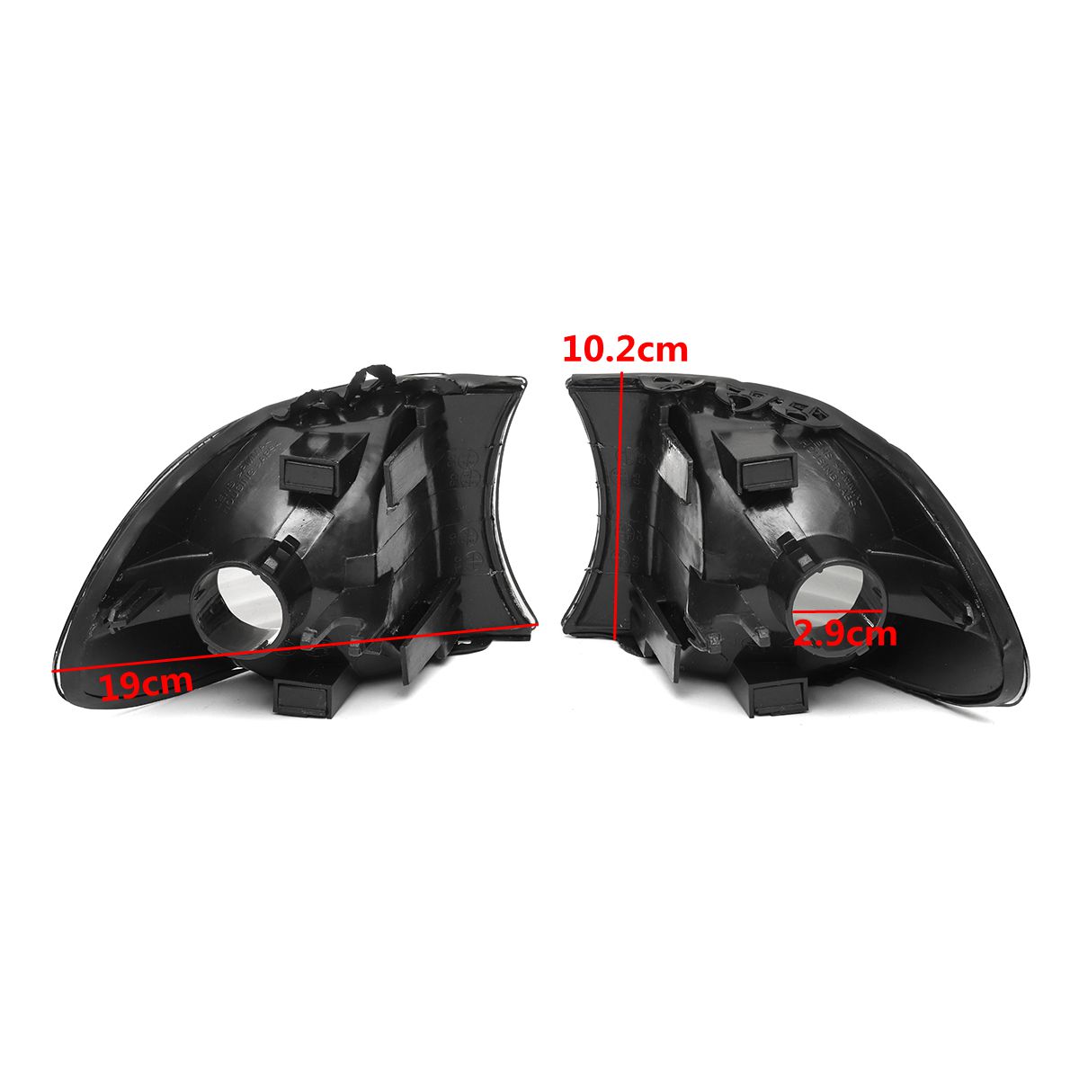 Pair-Corner-Light-Lampshades-Side-Lamp-Bulb-Covers-Set-for-BMW-E38-7-Series-1999-2001-1260719