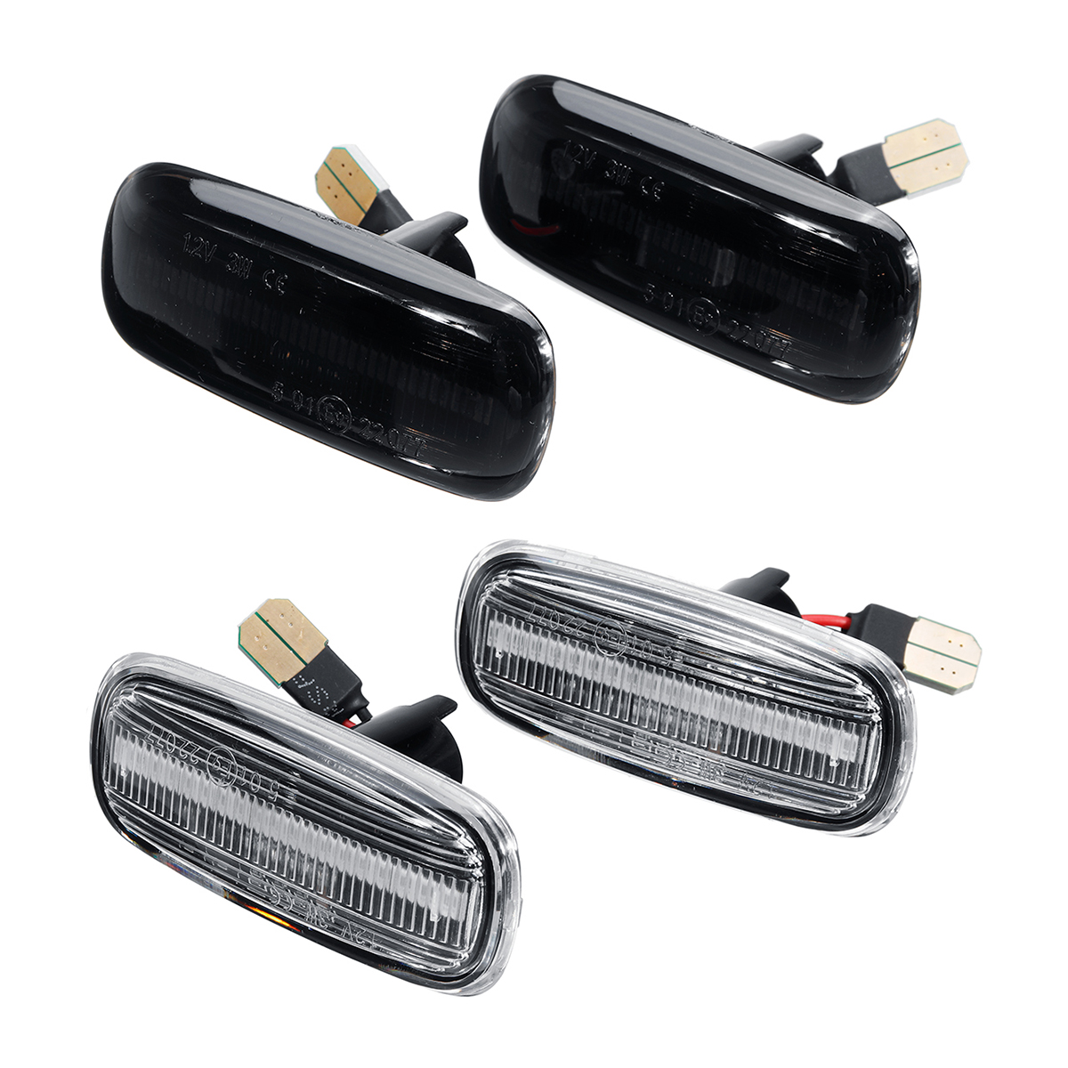 Pair-LED-Side-Marker-Turn-Signal-Lights-Lamp-Yellow-For-Audi-A3-S3-8L-A8-D2-TT-8N-1581917