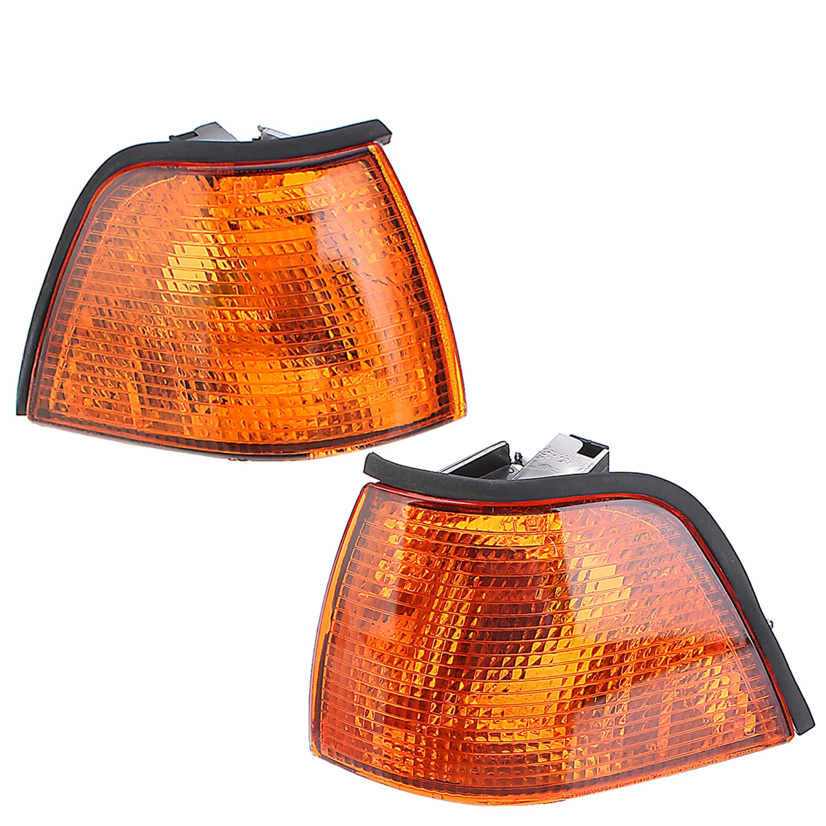 Pair-Side-Marker-Lights-Cover-Amber-for-BMW-E36-3-Series-CoupeConvertible-4D-1356019