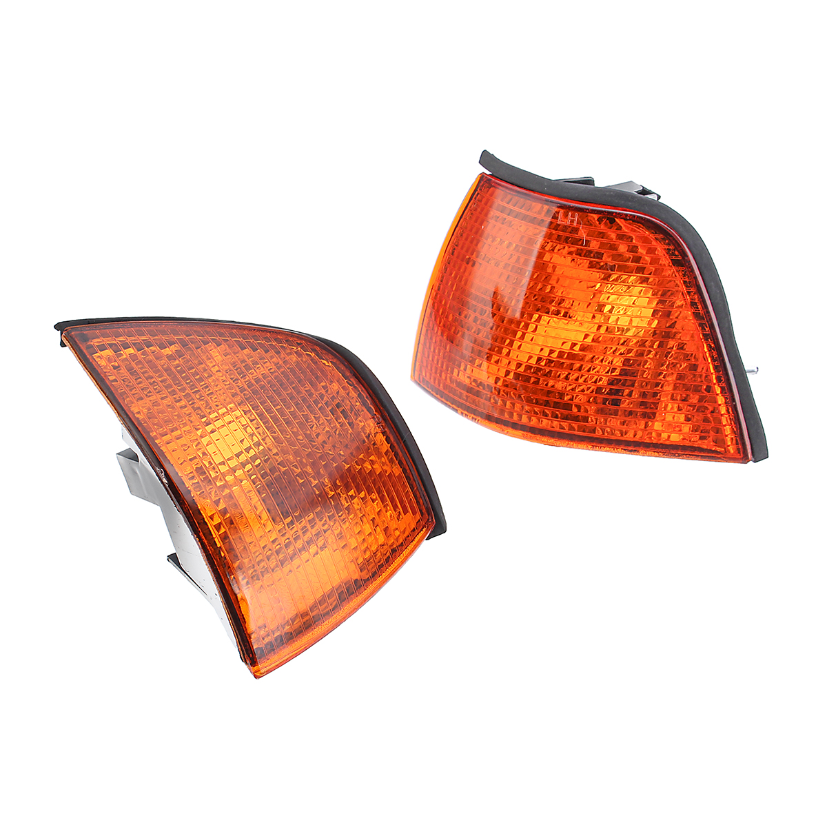 Pair-Side-Marker-Lights-Cover-Amber-for-BMW-E36-3-Series-CoupeConvertible-4D-1356019