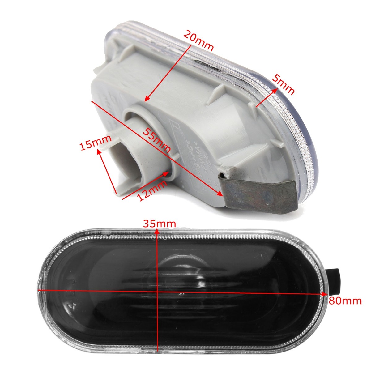 Pair-Side-Marker-LightsNO-Bulbs-for-Volkswagen-Passat-B5B55-Golf-Jetta-MK4-1043484