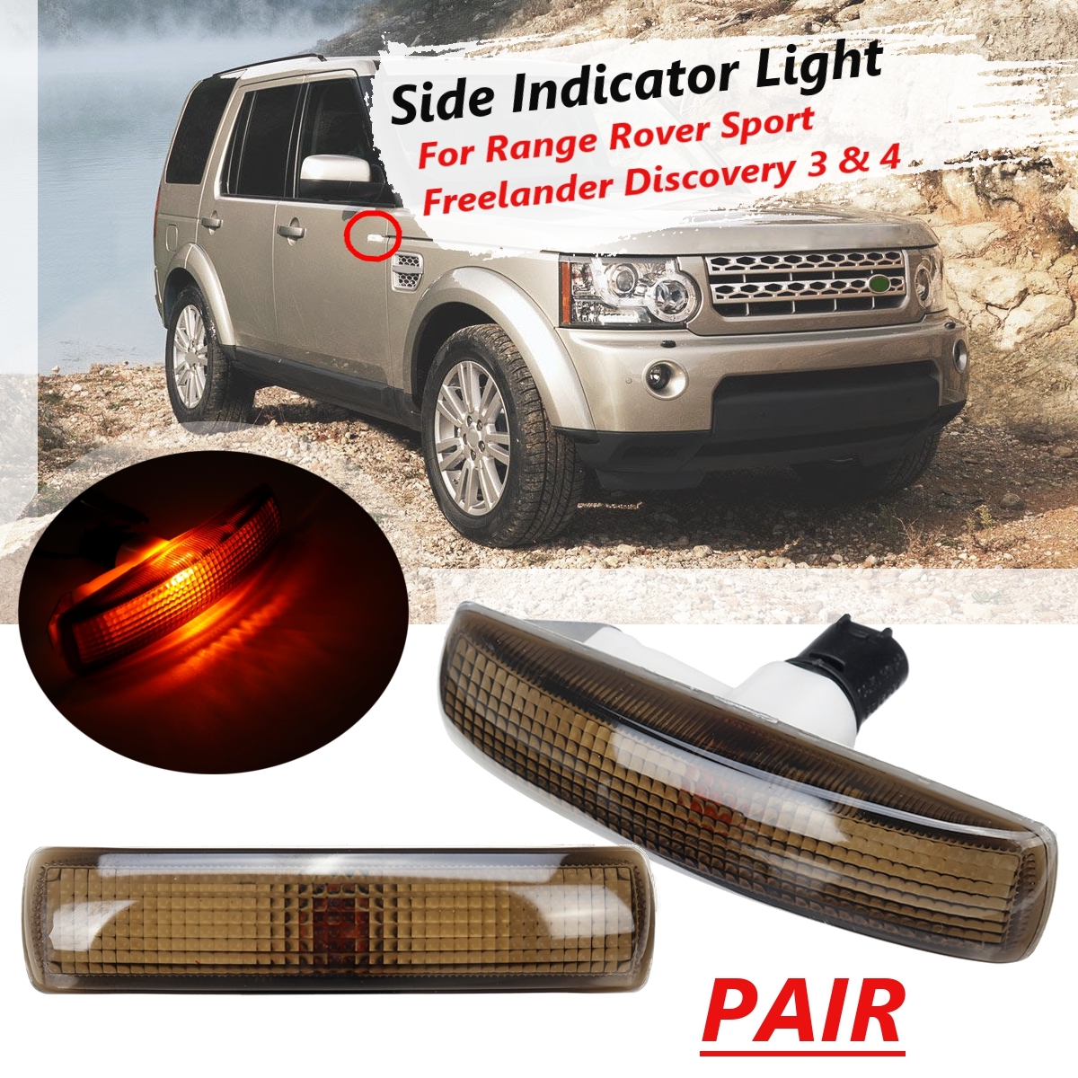 Pair-Smoke-Lamp-Side-Indicator-Light-Bulb-For-Range-Rover-Sport-Freelander-Discovery-1635881