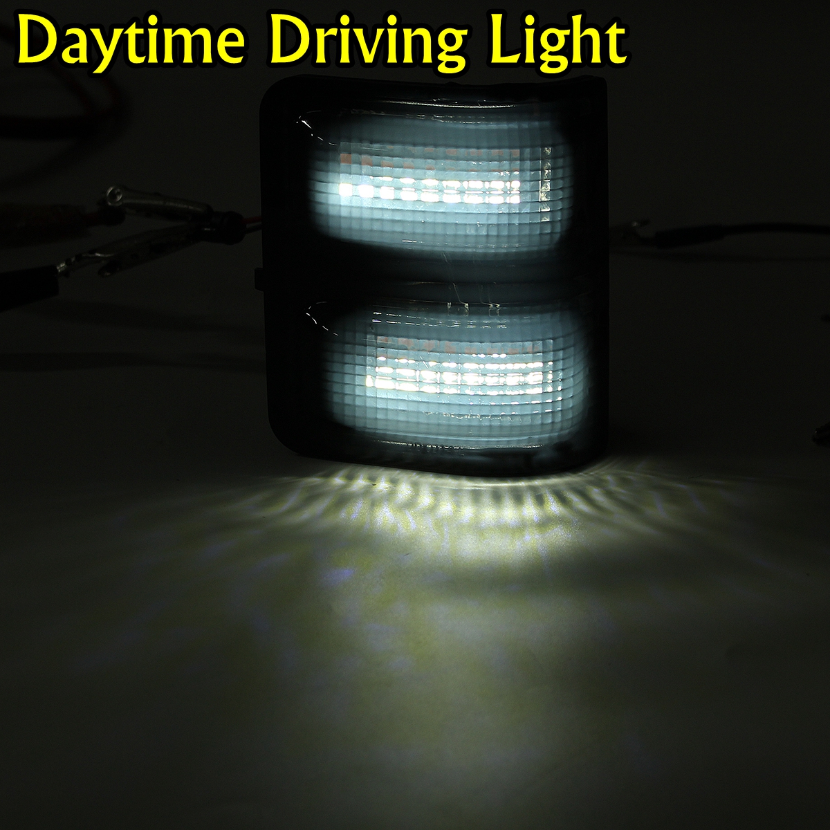 Smoke-Black-LED-Side-Mirror-Marker-Lights-WhiteYellow-Pair-For-Ford-F250-F350-F450-F-550-Super-Duty--1557349