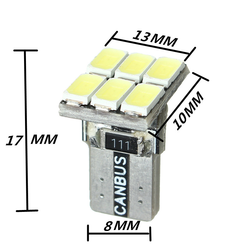 T10-5730-6SMD-Canbus-Error-Free-LED-Side-Marker-Lights-Car-Wedge-Lamp-Bulb-1101243
