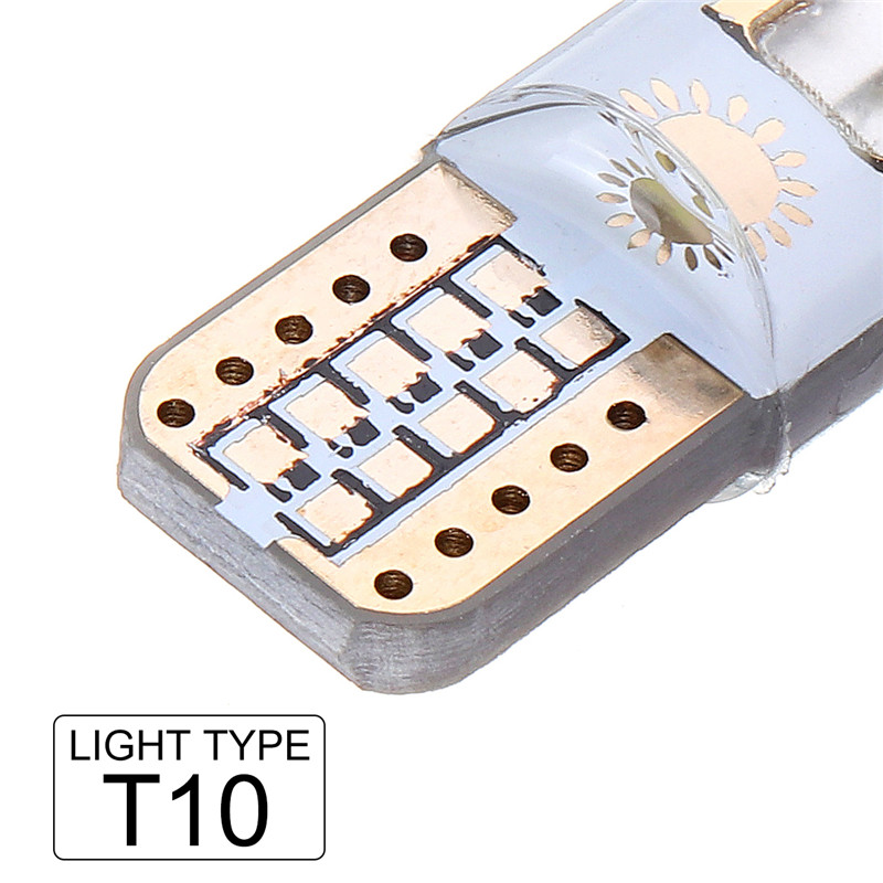 T10-LED-Car-Wedge-Side-Marker-Lights-Silica-Gel-Bulb-12V-15W-260LM-Canbus-Error-Free-1398045
